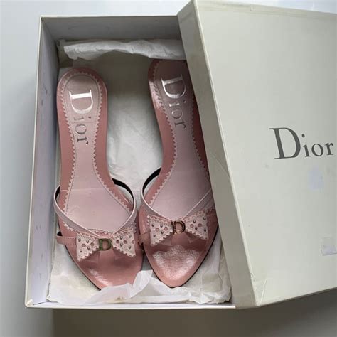 pink dior heels|pink Dior kitten heels.